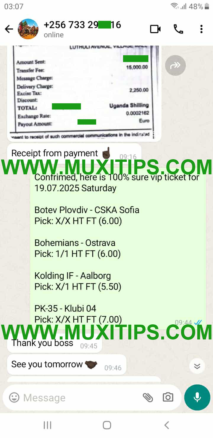 Buy Fixed Matches 100% Sure