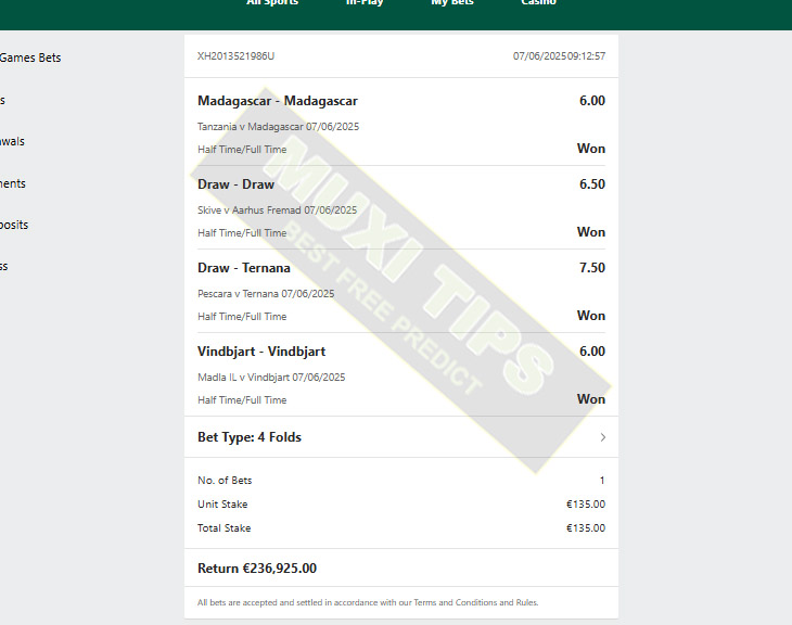 Correct Fixed Matches
